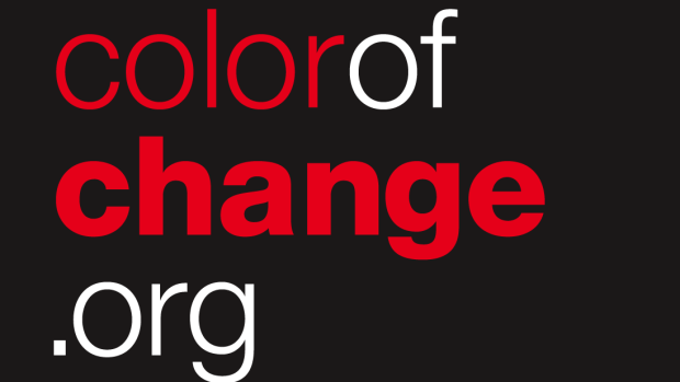 Color of Change Colorofchange logo stacked dark bg
